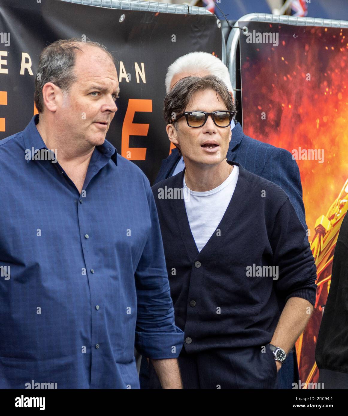 Florence Pugh à la première Oppenheimer. La première d'Oppenheimer a lieu à Trafalgar Square, à Londres. Les fans et les acteurs se réunissent en tant que TH Banque D'Images