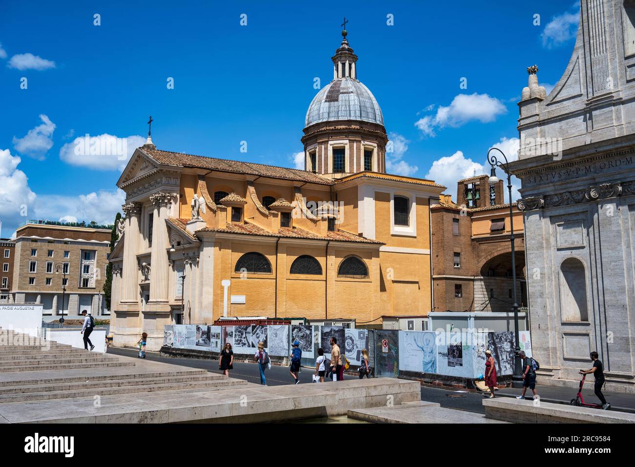 Chiesa San Rocco all' Augusteo à Largo San Rocco à Rome, région du Latium, Italie Banque D'Images