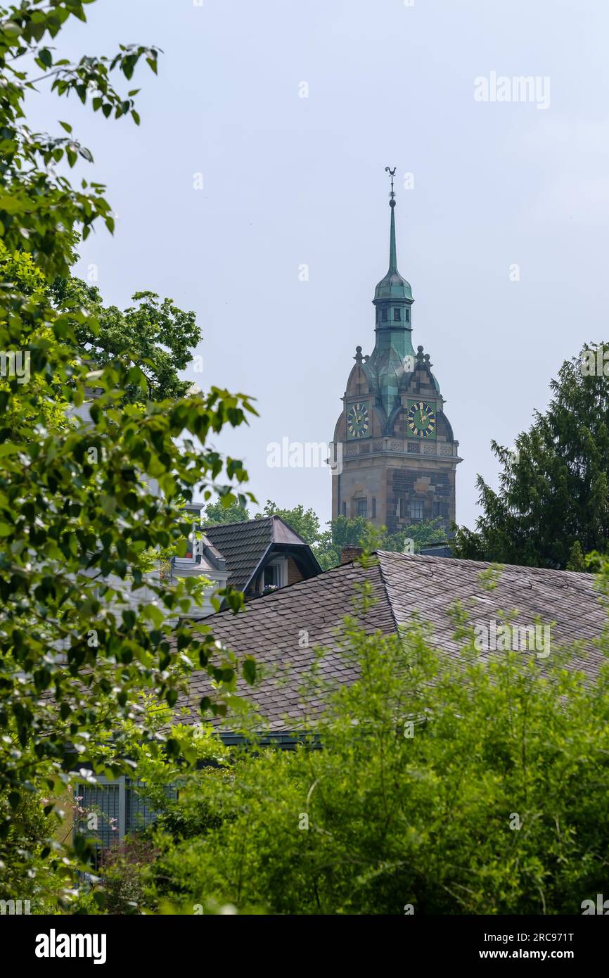 Vue de la Lutherkirche, l'ancienne église évangélique de la ville de Bonn en Allemagne Banque D'Images