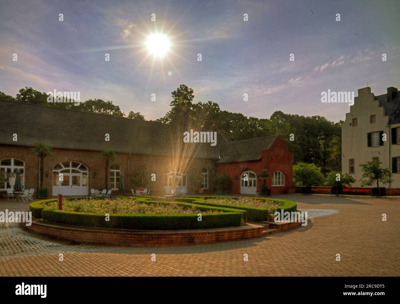 Burg Heimerzheim in Nordrhein-Westfalen, Wasserschloss, Heimerzheim, Bonn, Deutschland, Europa. Banque D'Images
