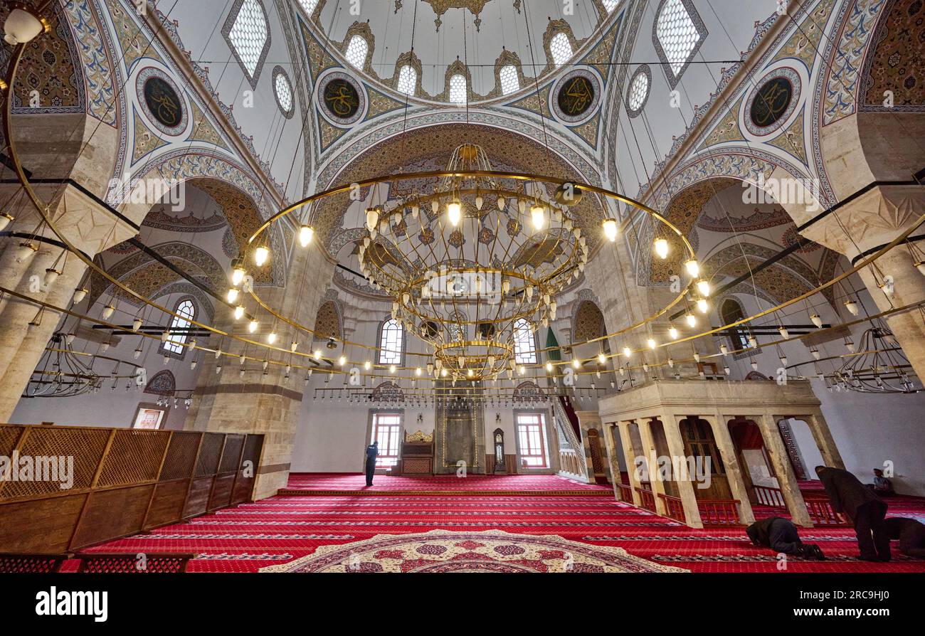 Innenaufnahme der Selimiye Moschee, Konya, Tuerkei |vue intérieure de la mosquée Selimiye, Konya, Turquie| Banque D'Images