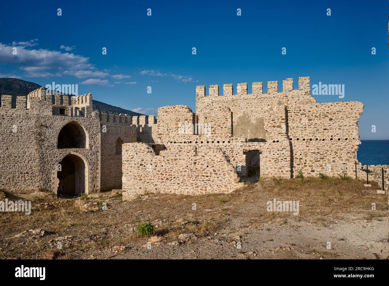 Mamure Kalesi mittelalterliche Burg, Anamur, Tuerkei |Château médiéval de Mamure, Anamur, Turquie| Banque D'Images