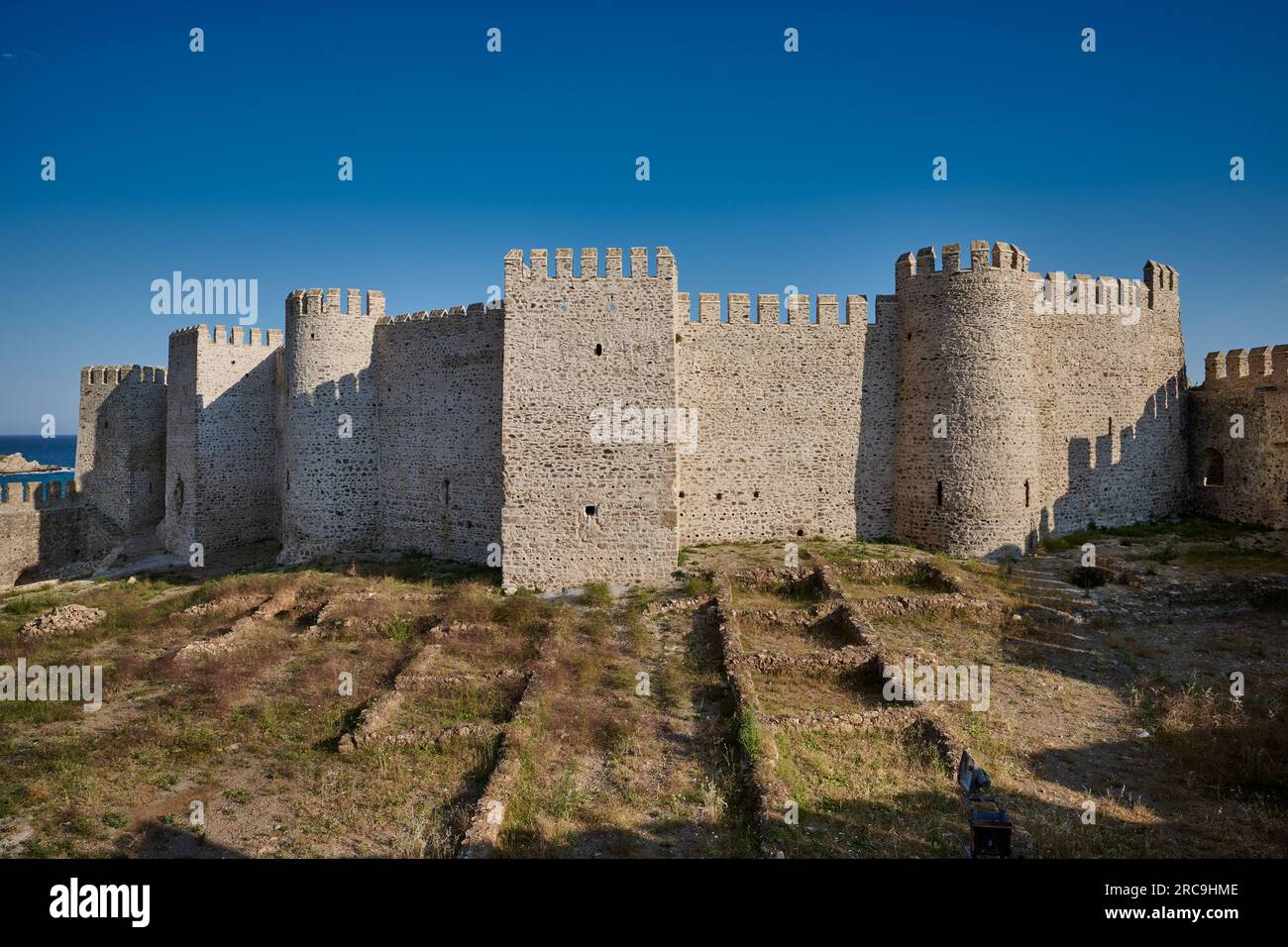 Mamure Kalesi mittelalterliche Burg, Anamur, Tuerkei |Château médiéval de Mamure, Anamur, Turquie| Banque D'Images