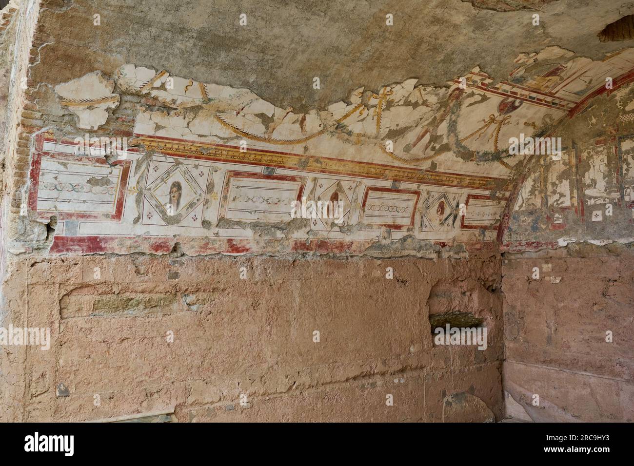 Innenaufnahme der Hanghaeuser von Ephèse site archéologique, Selcuk, Tuerkei |intérieur des maisons de terrasse d'Ephèse, site archéologique d'Ephèse, Selc Banque D'Images