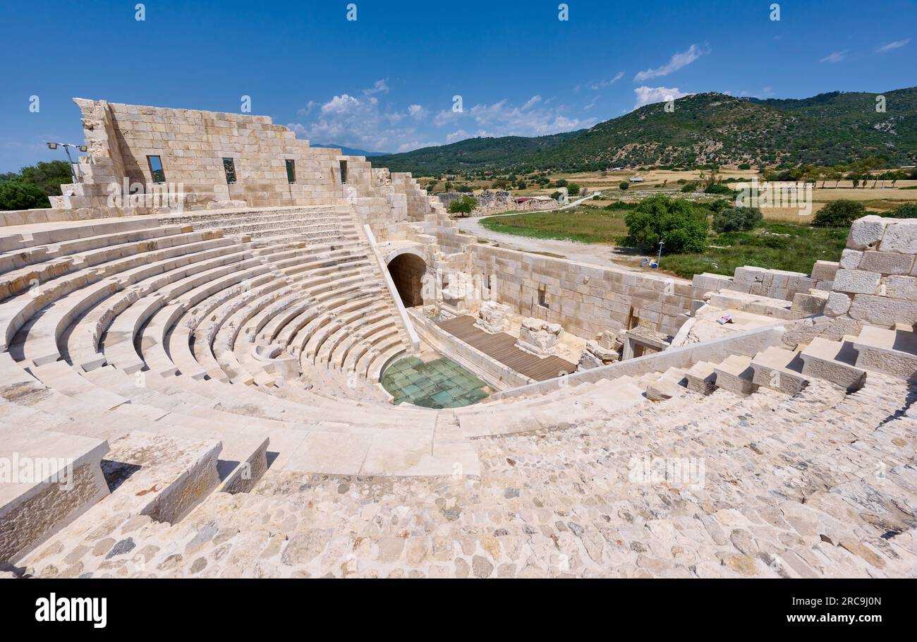 Buleuterion, Ueberreste der antiken lykischen Stadt Patara, Tuerkei |Chambre du Conseil ou Bouleuterion, vestiges de l'ancienne cité lycienne de Patara, Banque D'Images