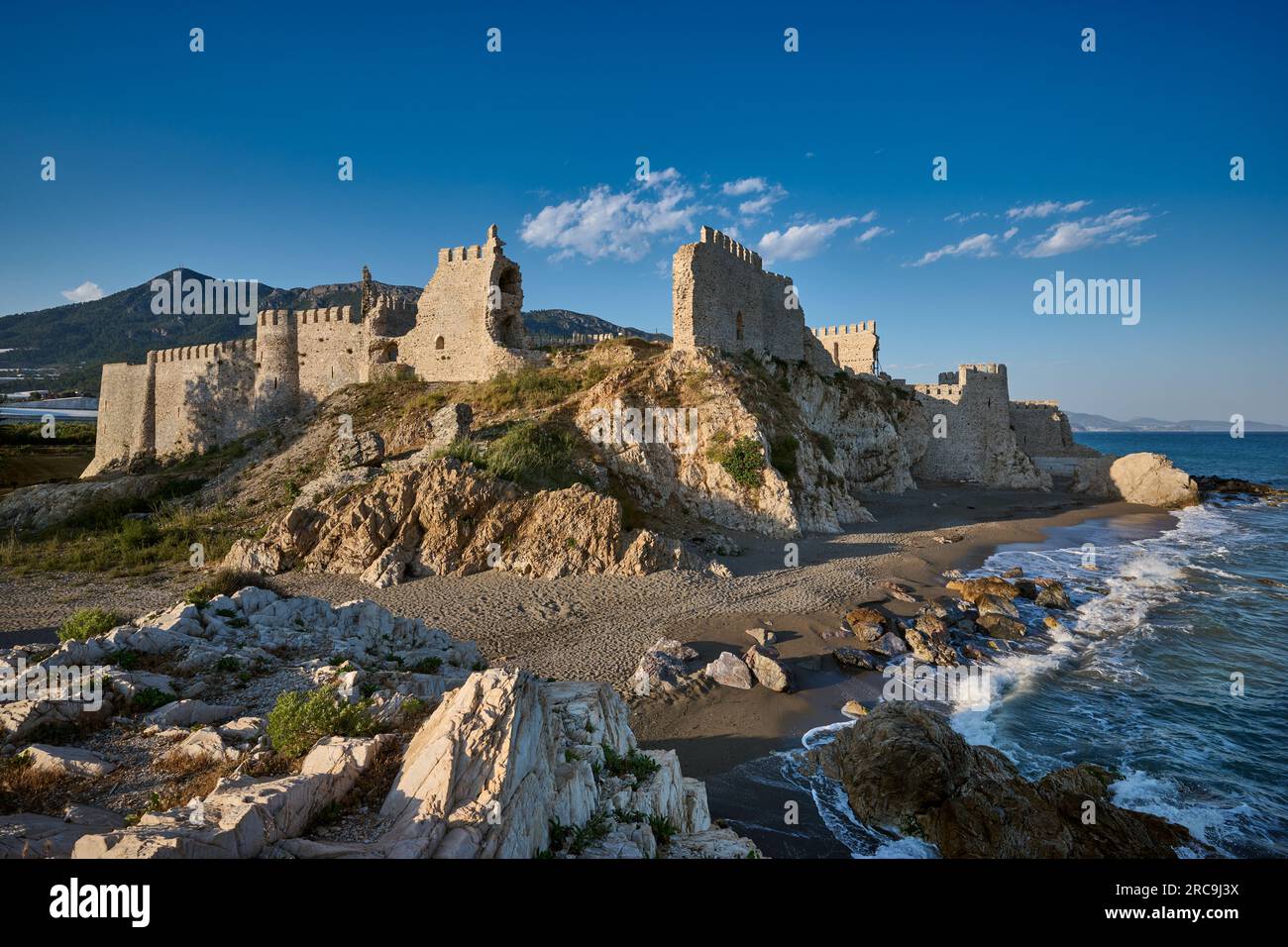 Mamure Kalesi mittelalterliche Burg, Anamur, Tuerkei |Château médiéval de Mamure, Anamur, Turquie| Banque D'Images