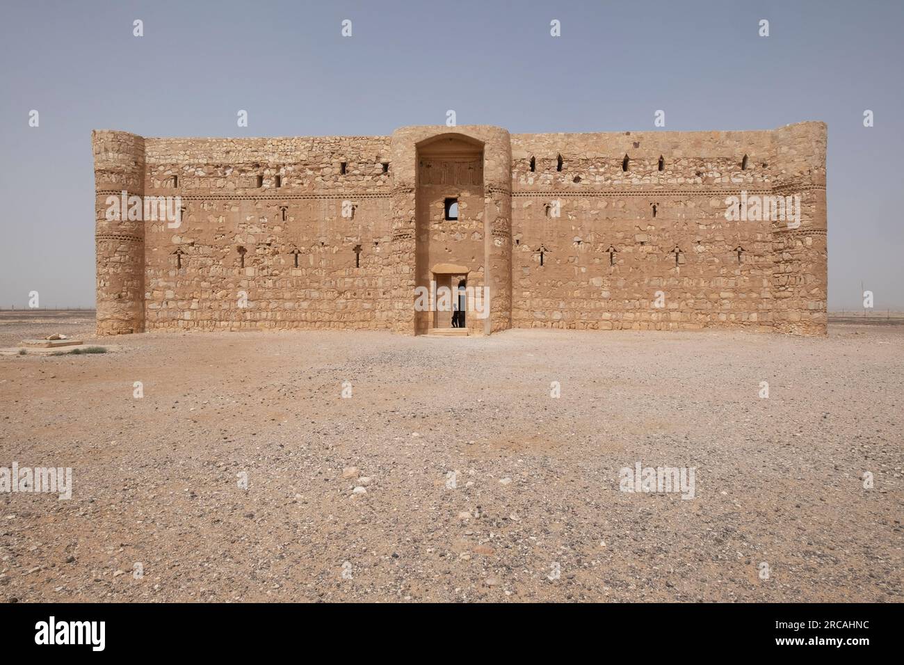 Qasr Amra, est un château du désert dans l'est actuel de la Jordanie. Aussi connu sous le nom Quseir Amra ou Qusayr Amra. Jordanie Banque D'Images