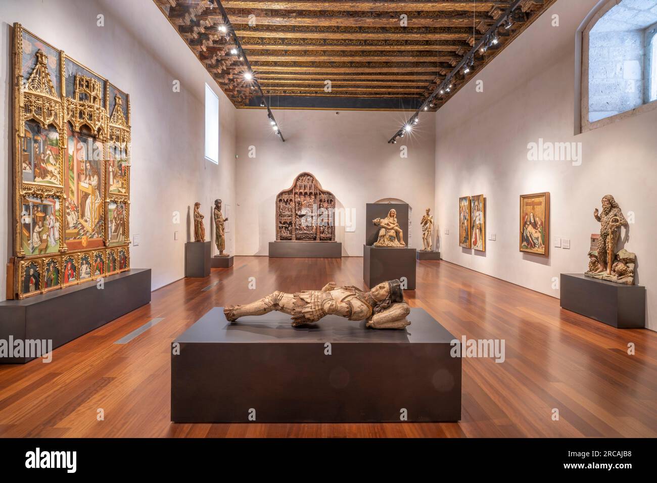 Salle 1, Musée National de Sculpture, Espagne, Valladolid, Castille-et-León, Espagne Banque D'Images