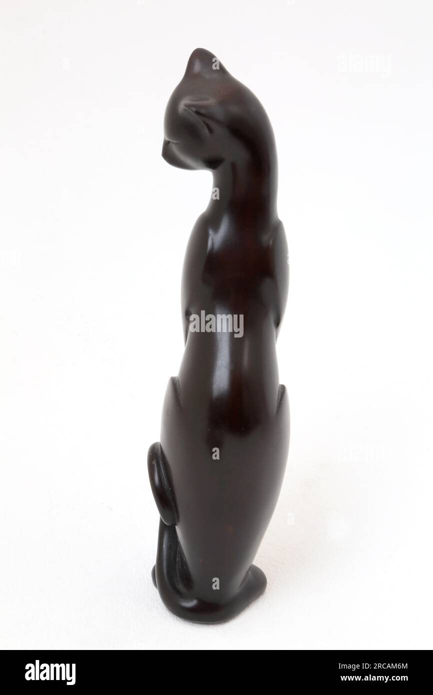 Figurine de la déesse égyptienne Bastet comme un chat - déesse de la protection, du plaisir et de la bonne santé Banque D'Images