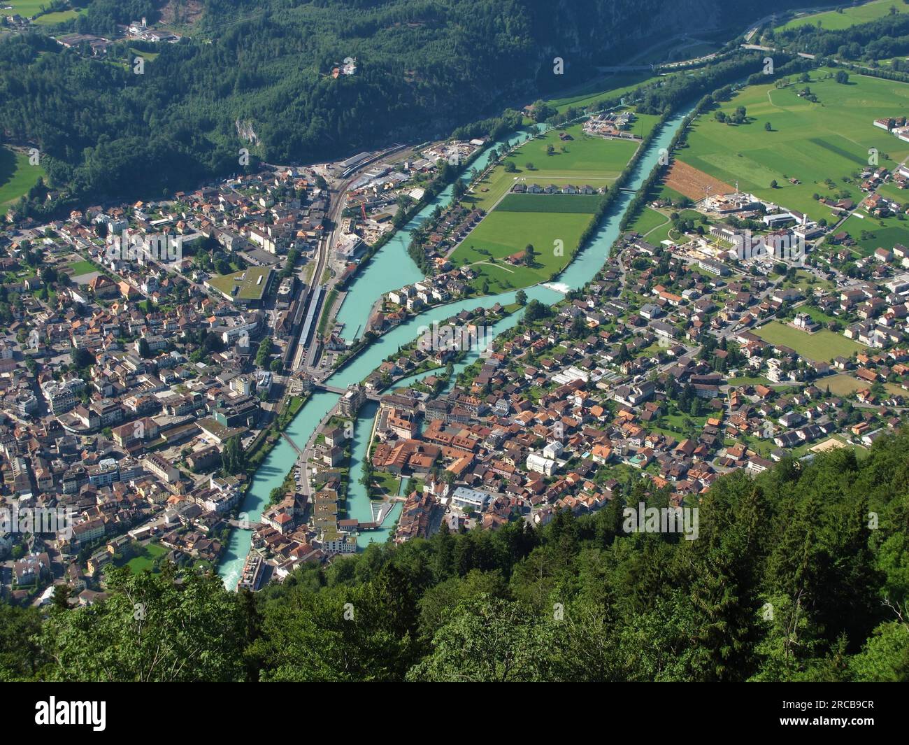 Interlaken, ville de l'Oberland bernois Banque D'Images
