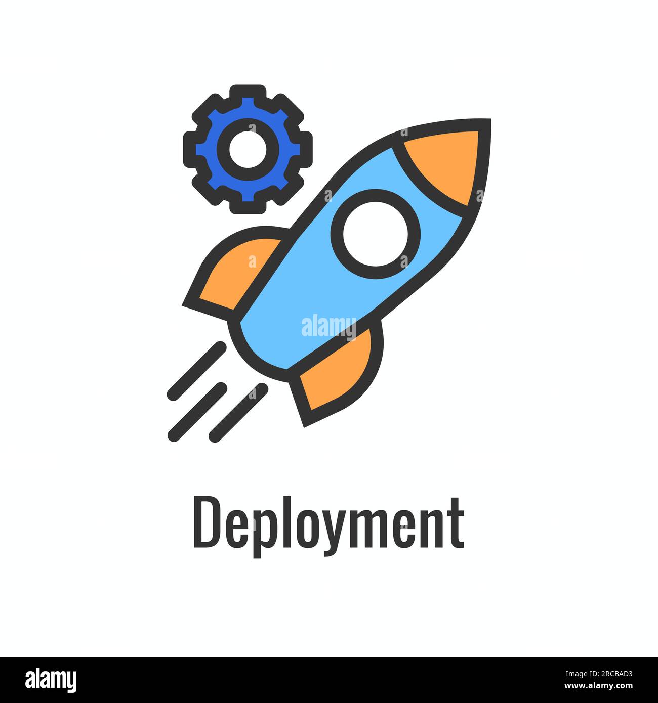 Icône de l'environnement de développement de Kubernetes montrant les avantages Illustration de Vecteur