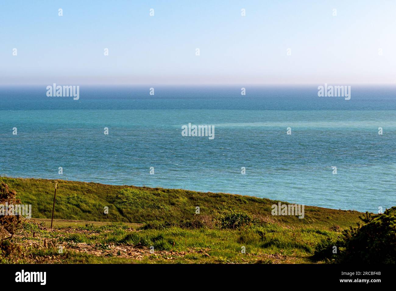 Photo de paysage pittoresque prise sur les falaises de Seven Sisters Banque D'Images