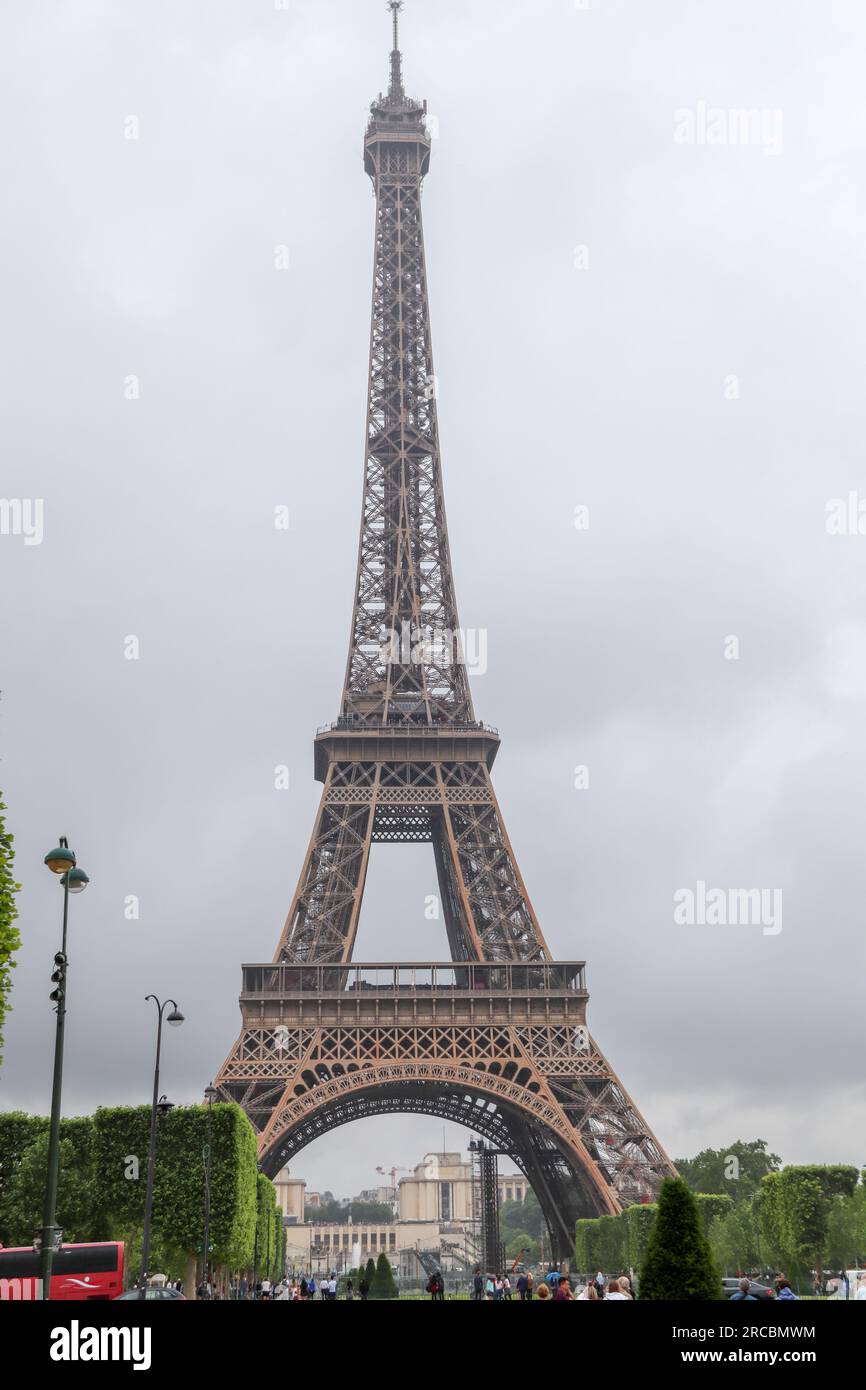 Photo unique de la Tour Eiffel à Paris Banque D'Images