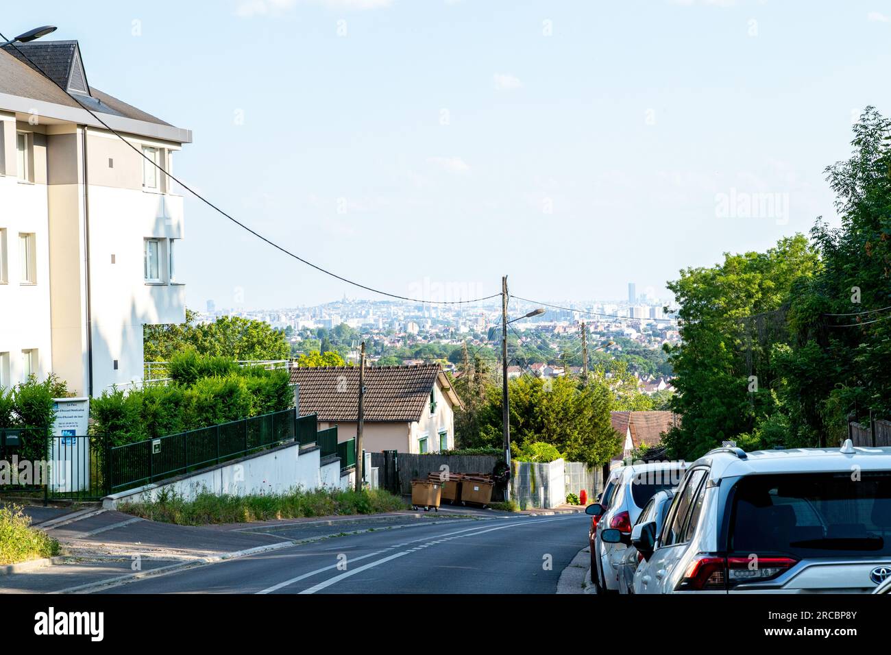 Belle vue prise avec une caméra de l'architecture à Paris Banque D'Images