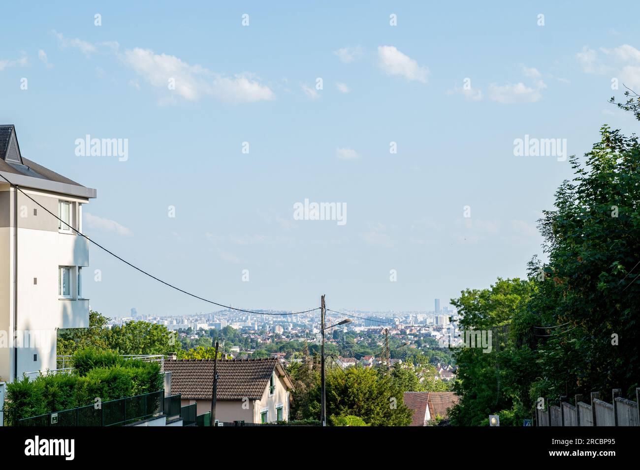 Belle vue prise avec une caméra de l'architecture à Paris Banque D'Images