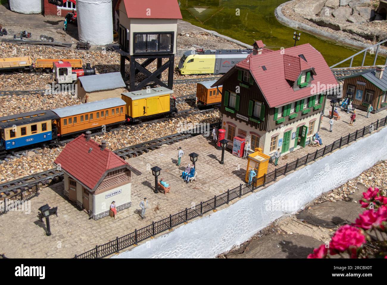 Photo d'une ville miniature Banque D'Images