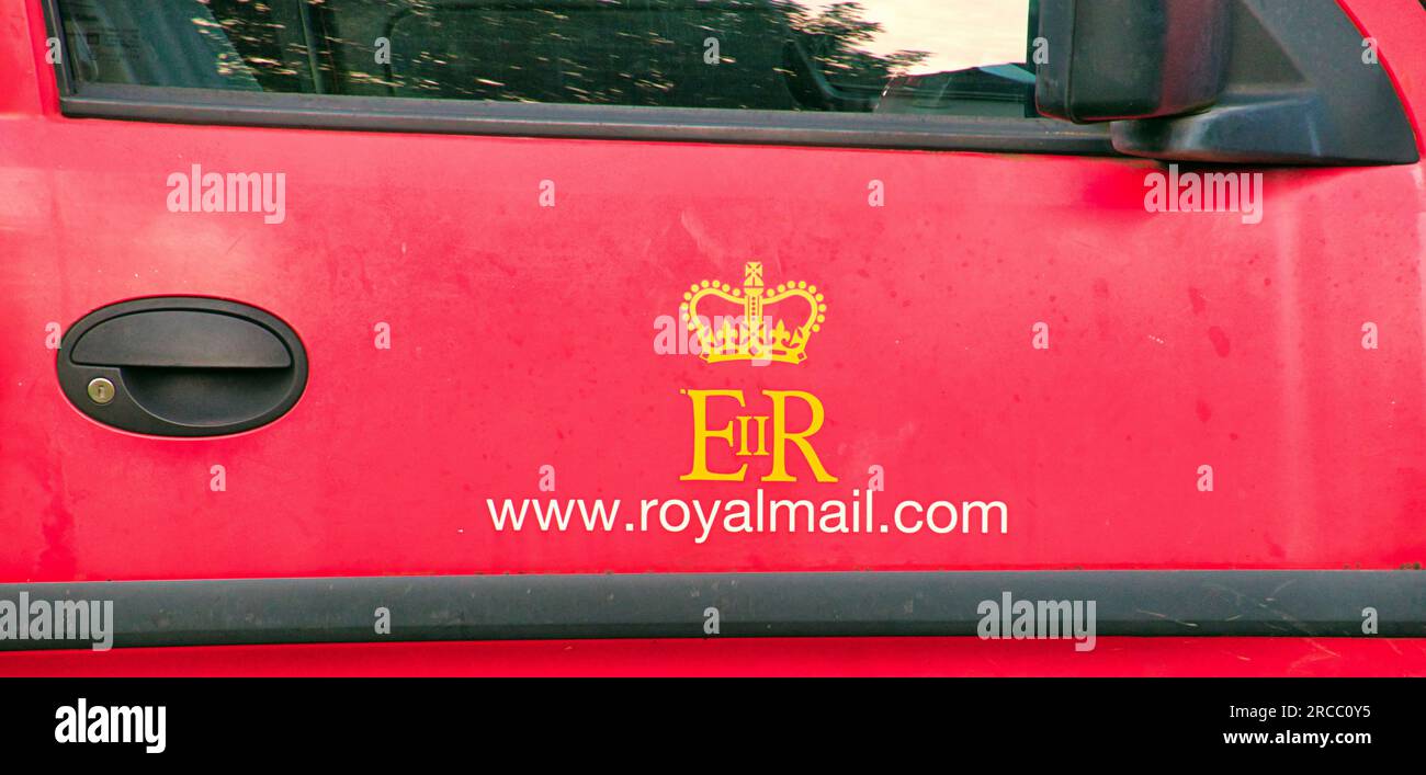 logo royal mail sur la fourgonnette Banque D'Images
