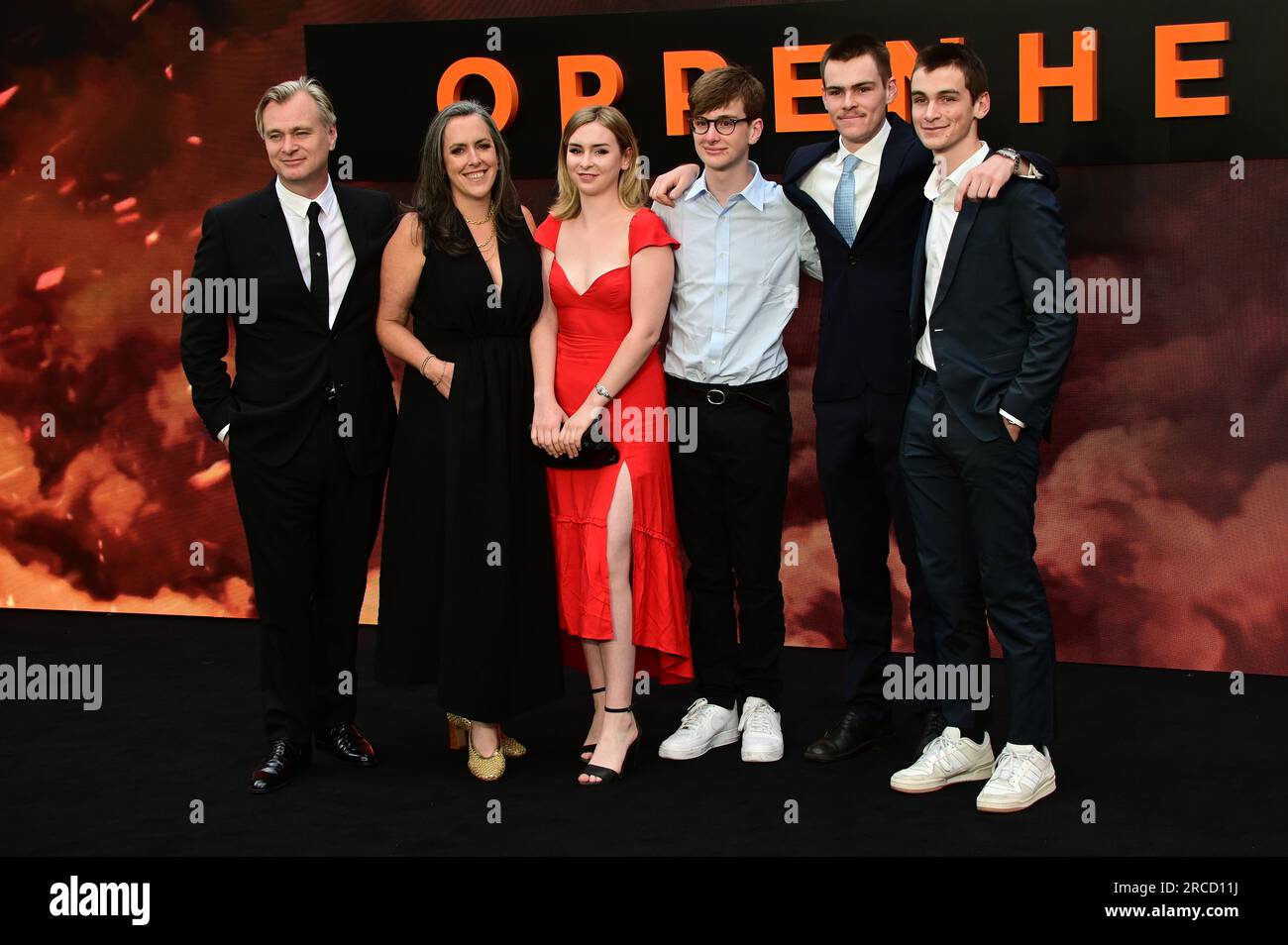 Londres, Royaume-Uni. 13 juillet 2023. Christopher Nolan et Emma Thomas assistent à Oppenheimer - première au Royaume-Uni à ODEON Luxe, Leicester Square, Londres, Royaume-Uni. Banque D'Images