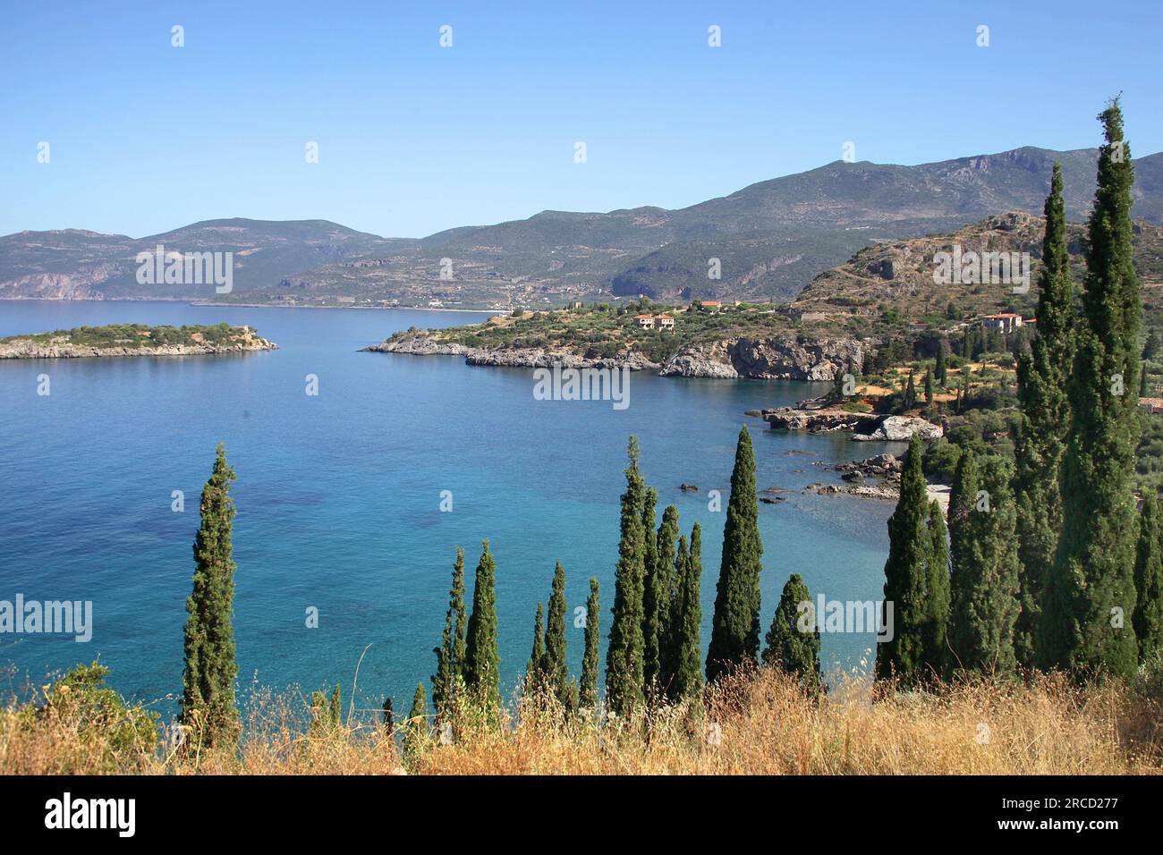 Kalamitsi Beach, Messinia, Péloponnèse, Grèce Banque D'Images