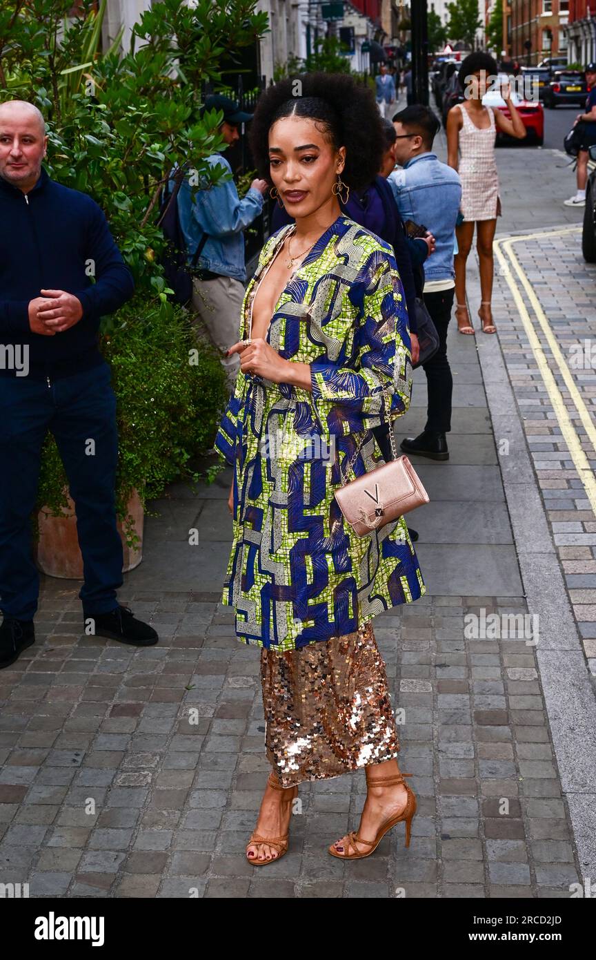 LONDRES, ANGLETERRE - 13 JUILLET : Cassie Clare assiste à la British Vogue x autoportrait Summer Party au Chiltern Firehouse le 13 juillet 2023 à Londres, en Angleterre. Crédit : Voir Li/Picture Capital/Alamy Live News Banque D'Images