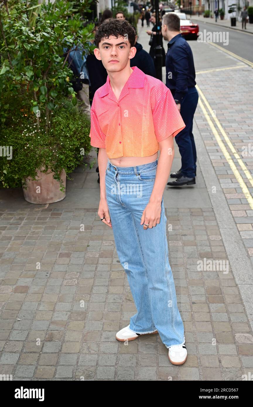 LONDRES, ANGLETERRE - 13 JUILLET : Joe Locke assiste à la British Vogue x autoportrait Summer Party au Chiltern Firehouse le 13 juillet 2023 à Londres, en Angleterre. Crédit : Voir Li/Picture Capital/Alamy Live News Banque D'Images