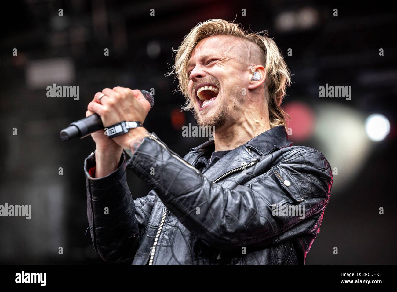 Oslo, Norvège. 21e, juin 2023. Le groupe de heavy Metal américain Skid Row donne un concert live lors du festival de musique norvégien tons of Rock 2023 à Oslo. Ici, le chanteur Erik Gronwall est vu en direct sur scène. (Crédit photo : Gonzales photo - Terje Dokken). Banque D'Images