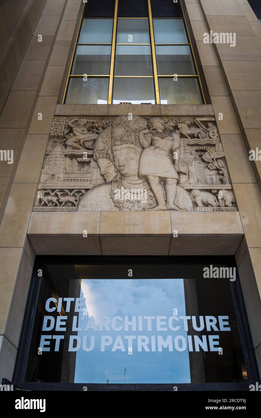 La Cité de l'architecture et du patrimoine, musée d'architecture et de sculpture monumentale situé dans le Palais Banque D'Images