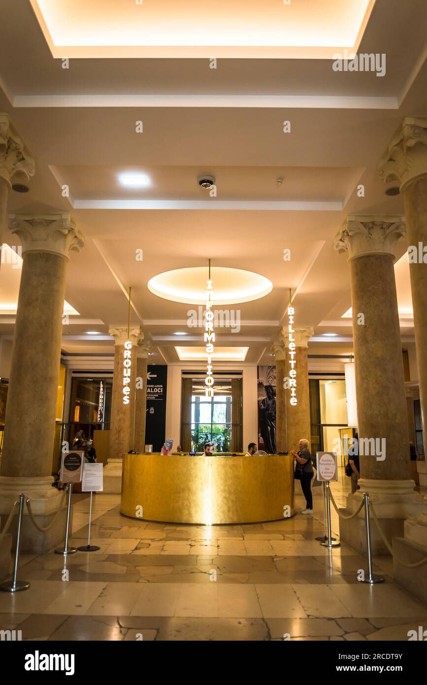 Hall d'entrée, Cité de l'architecture et du patrimoine, musée d'architecture et de sculpture monumentale Banque D'Images