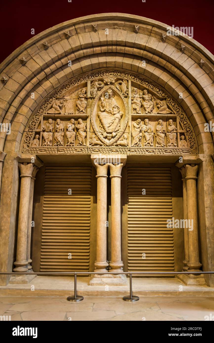 Architecture et sculpture médiévales, la Cité de l'architecture et du patrimoine, musée d'architecture et de monume Banque D'Images