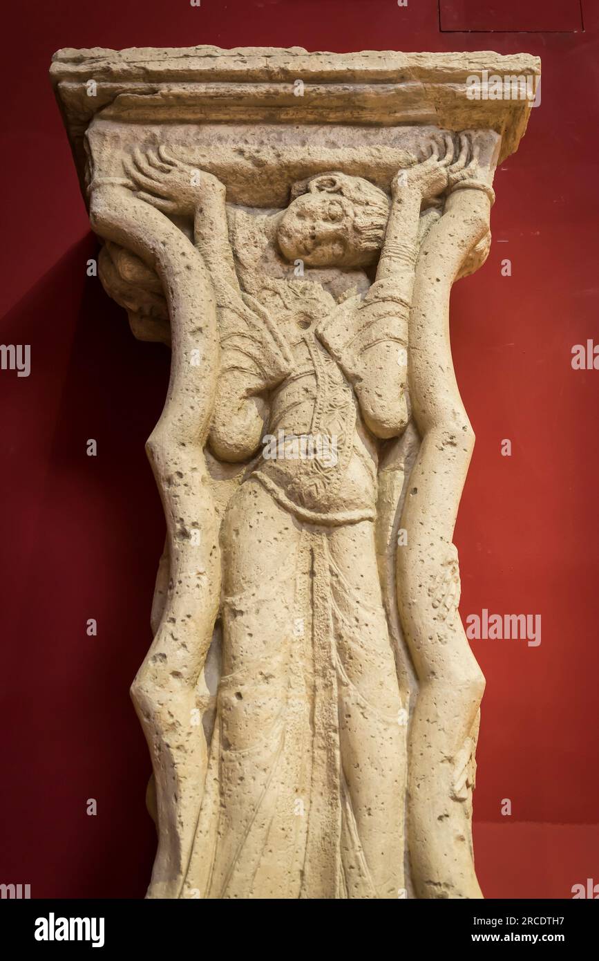 Architecture et sculpture médiévales, la Cité de l'architecture et du patrimoine, musée d'architecture et de monume Banque D'Images