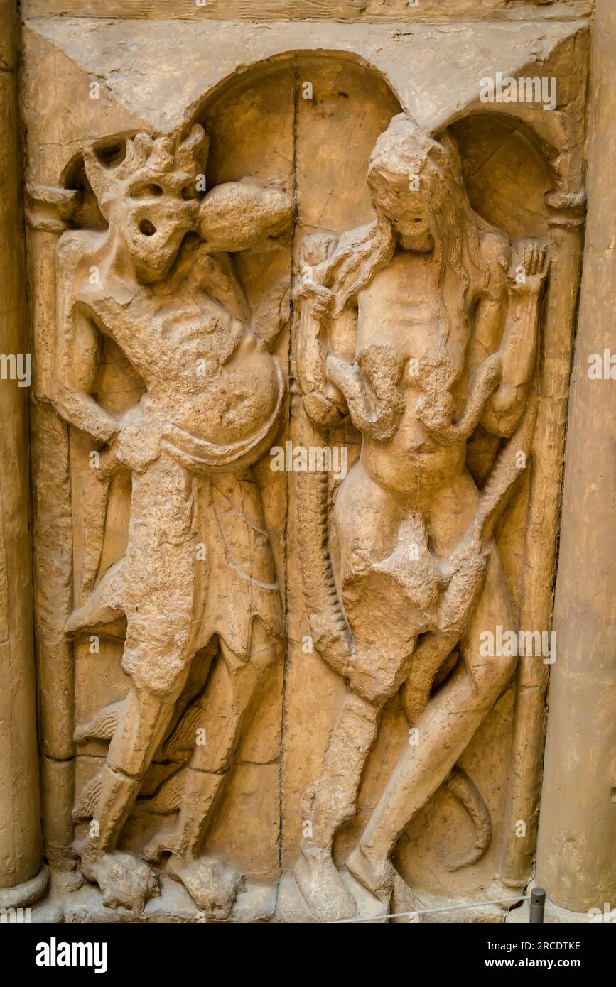 Architecture et sculpture médiévales, la Cité de l'architecture et du patrimoine, musée d'architecture et de monume Banque D'Images