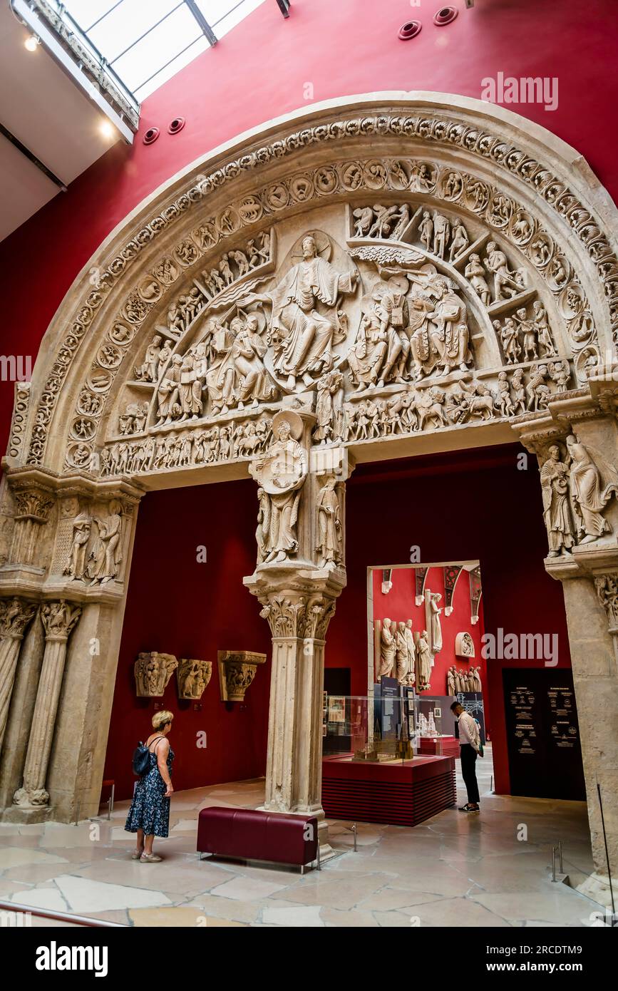 Architecture et sculpture médiévales, la Cité de l'architecture et du patrimoine, musée d'architecture et de monume Banque D'Images