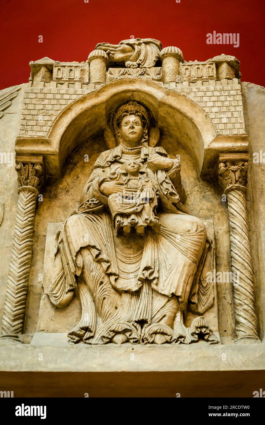 Architecture et sculpture médiévales, la Cité de l'architecture et du patrimoine, musée d'architecture et de monume Banque D'Images