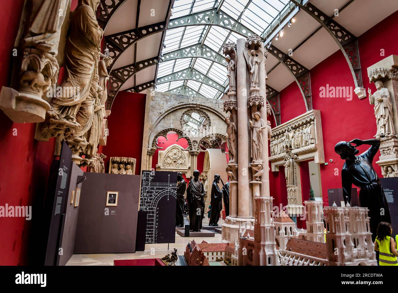 Architecture et sculpture médiévales, la Cité de l'architecture et du patrimoine, musée d'architecture et de monume Banque D'Images