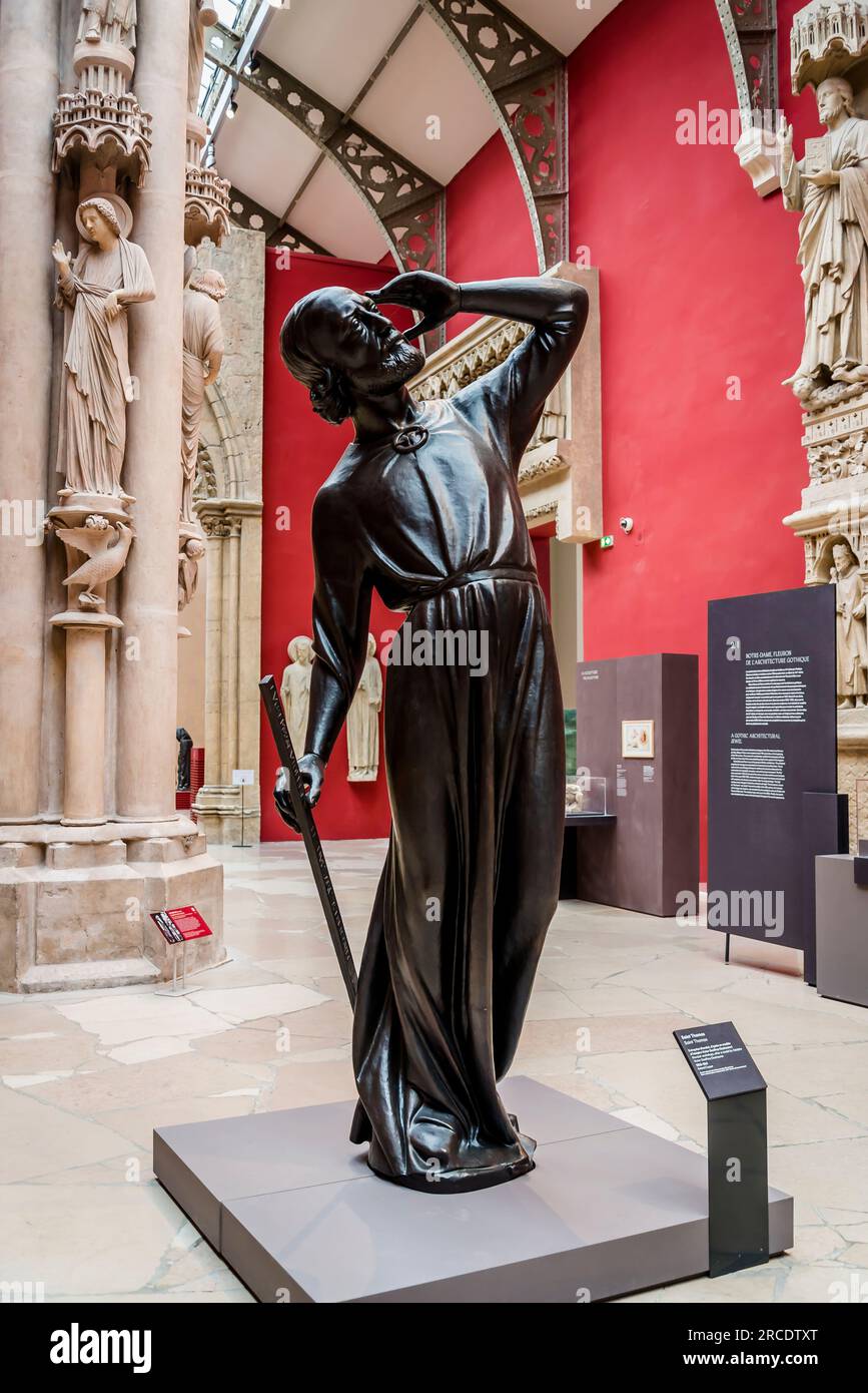 Architecture et sculpture médiévales, la Cité de l'architecture et du patrimoine, musée d'architecture et de monume Banque D'Images