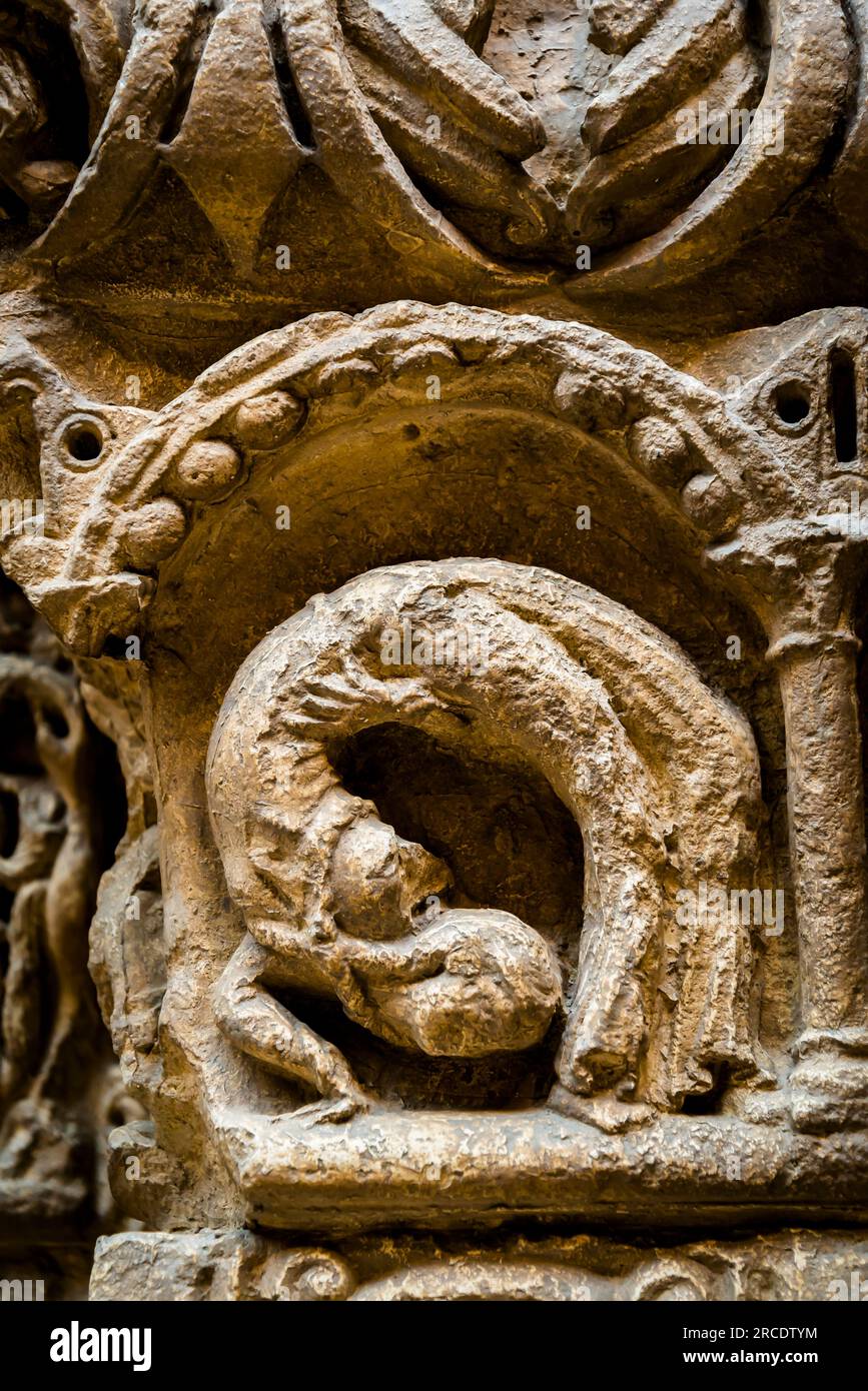 Architecture et sculpture médiévales, la Cité de l'architecture et du patrimoine, musée d'architecture et de monume Banque D'Images