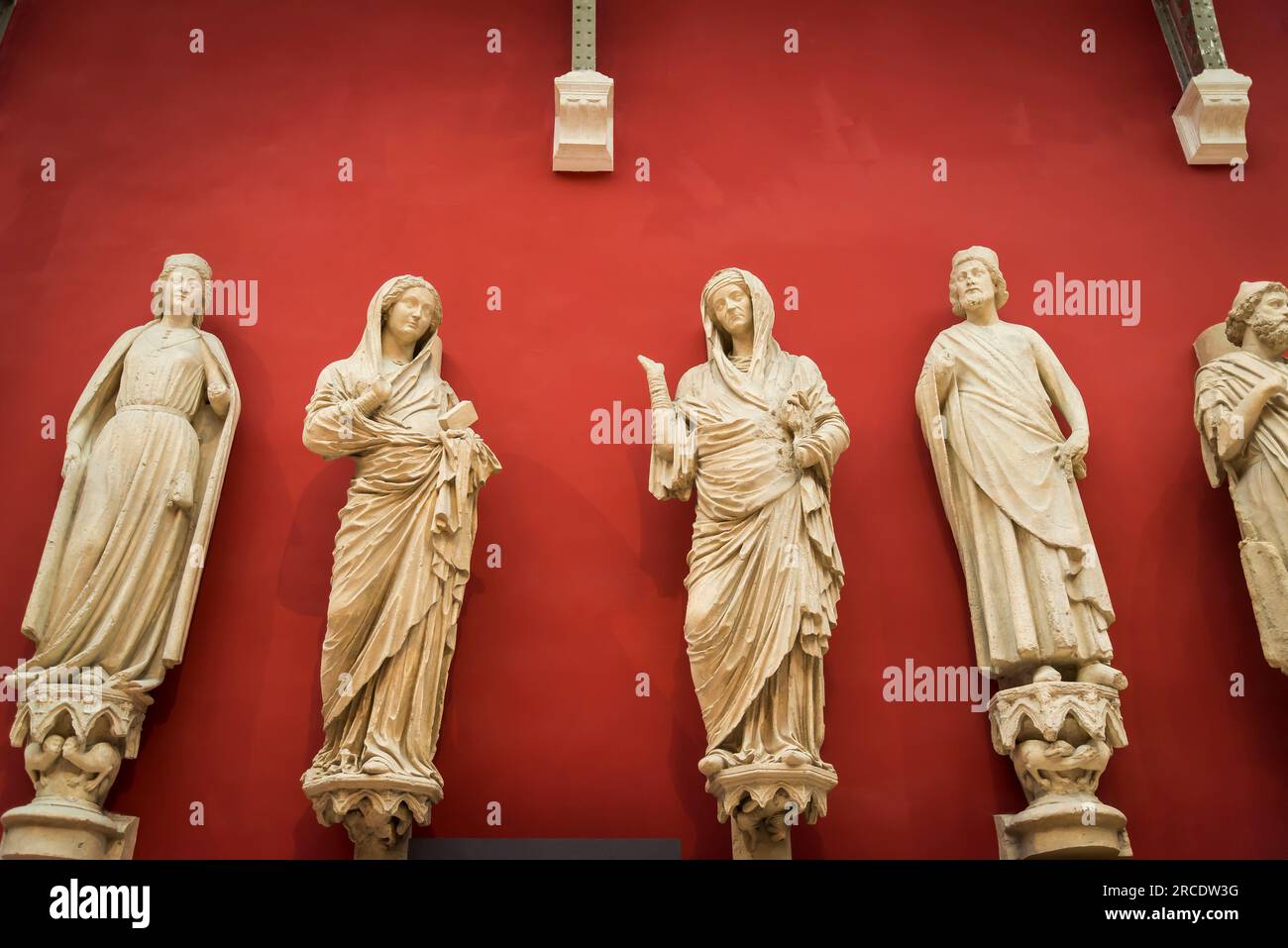 Sculpture médiévale, la Cité de l'architecture et du patrimoine, un musée d'architecture et de sculpture monumentale Banque D'Images