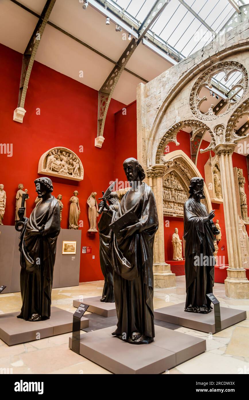 Architecture médiévale et sculpture de 4 Saints, la Cité de l'architecture et du patrimoine, un musée de l'architecture et du patrimoine Banque D'Images
