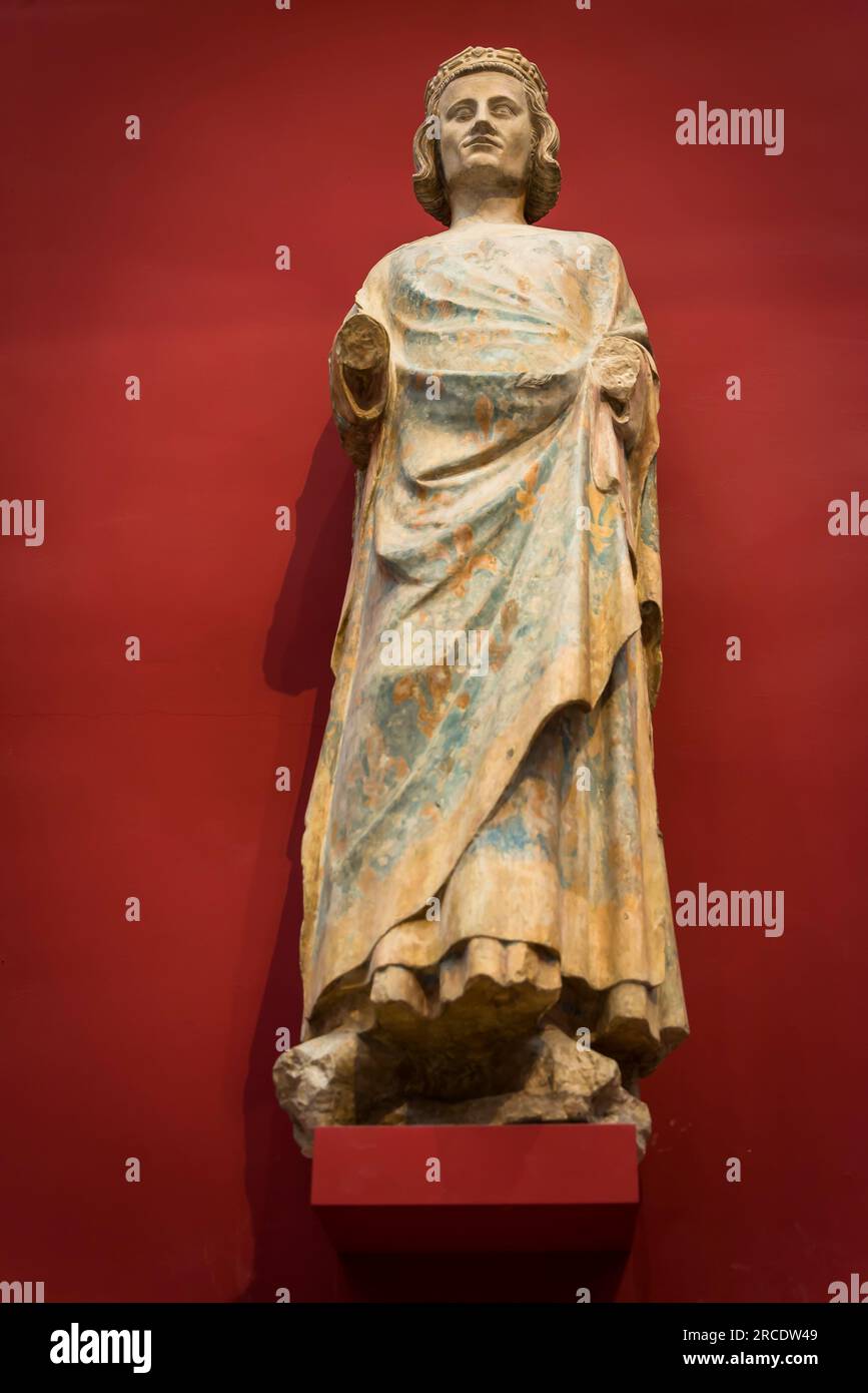 Sculpture médiévale, la Cité de l'architecture et du patrimoine, un musée d'architecture et de sculpture monumentale Banque D'Images