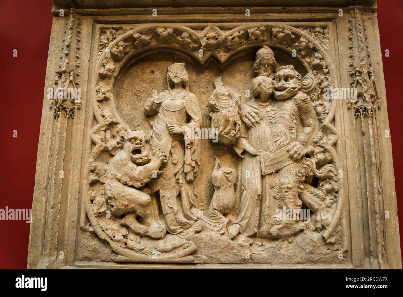 Sculpture médiévale, la Cité de l'architecture et du patrimoine, un musée d'architecture et de sculpture monumentale Banque D'Images