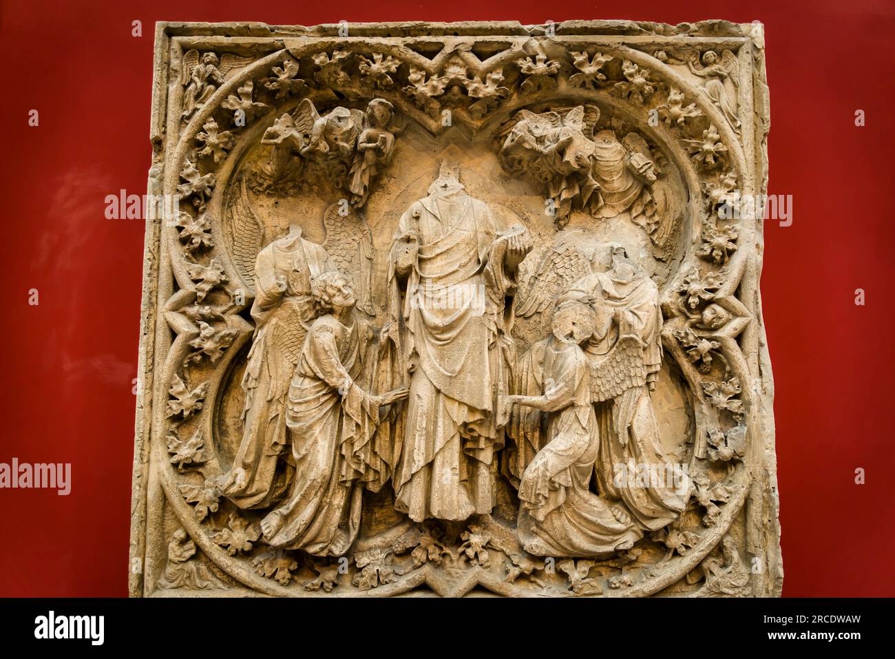 Sculpture médiévale, la Cité de l'architecture et du patrimoine, un musée d'architecture et de sculpture monumentale Banque D'Images