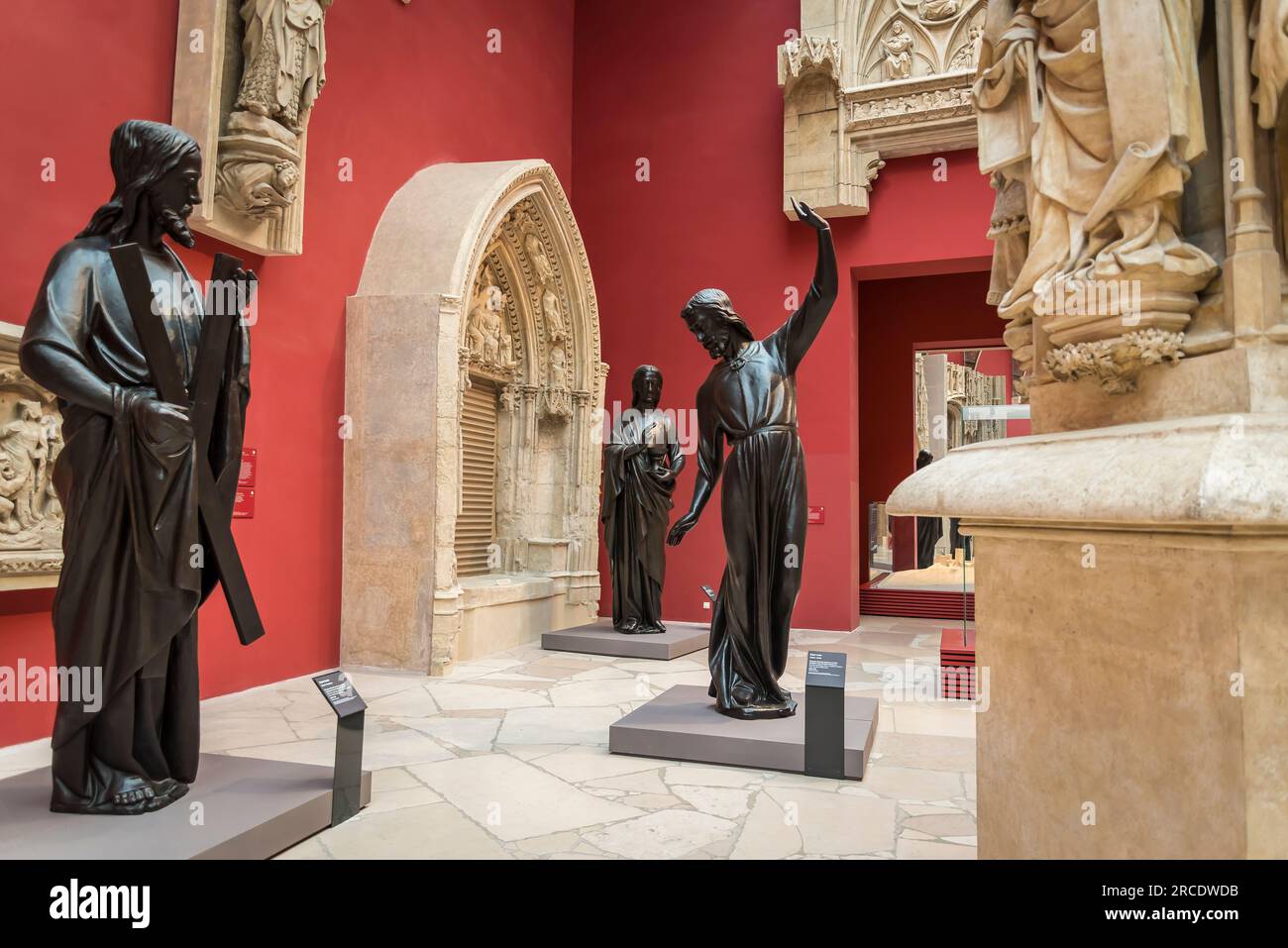 Architecture et sculpture médiévales, la Cité de l'architecture et du patrimoine, musée d'architecture et de monume Banque D'Images