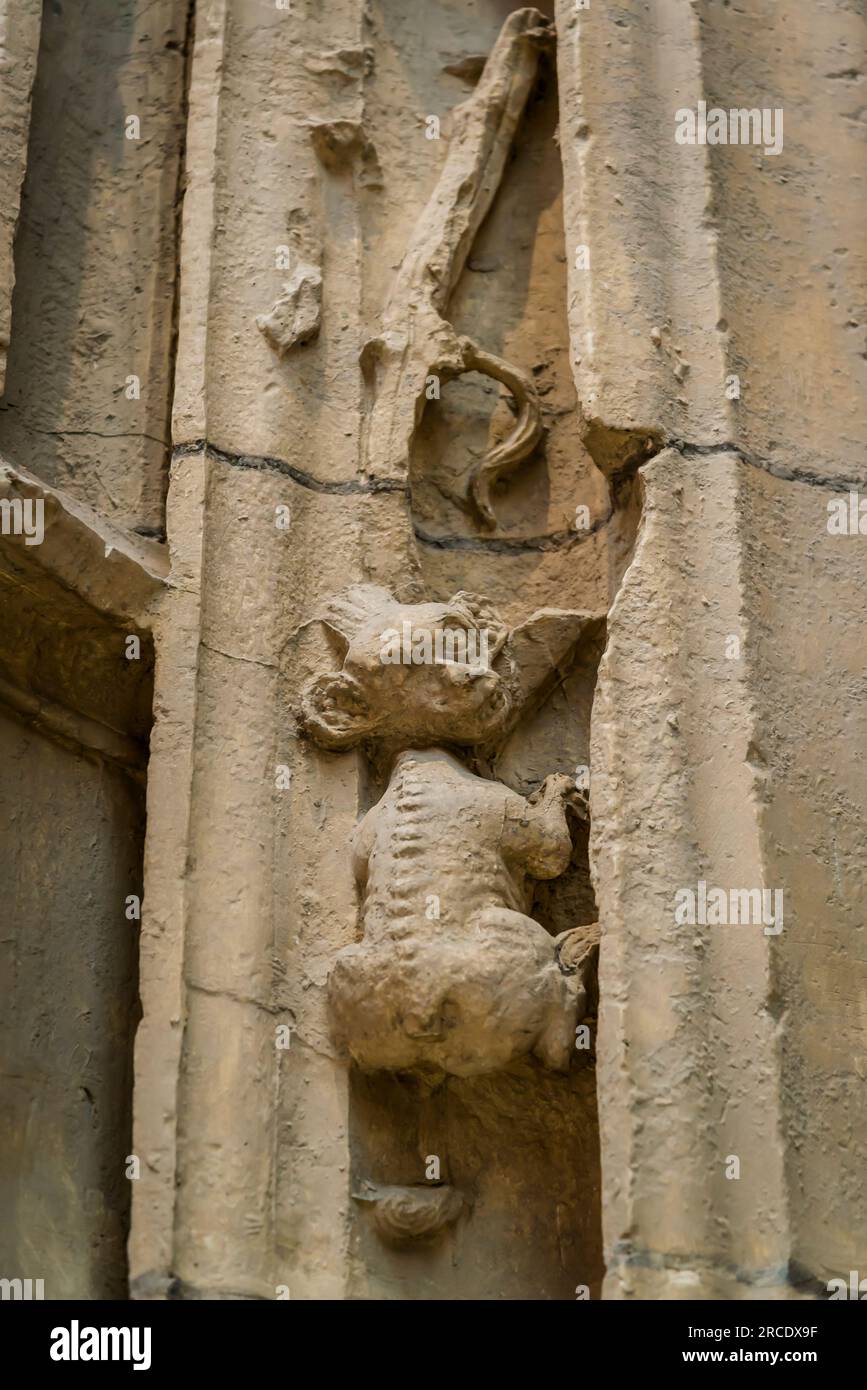 Architecture et sculpture médiévales, la Cité de l'architecture et du patrimoine, musée d'architecture et de monume Banque D'Images