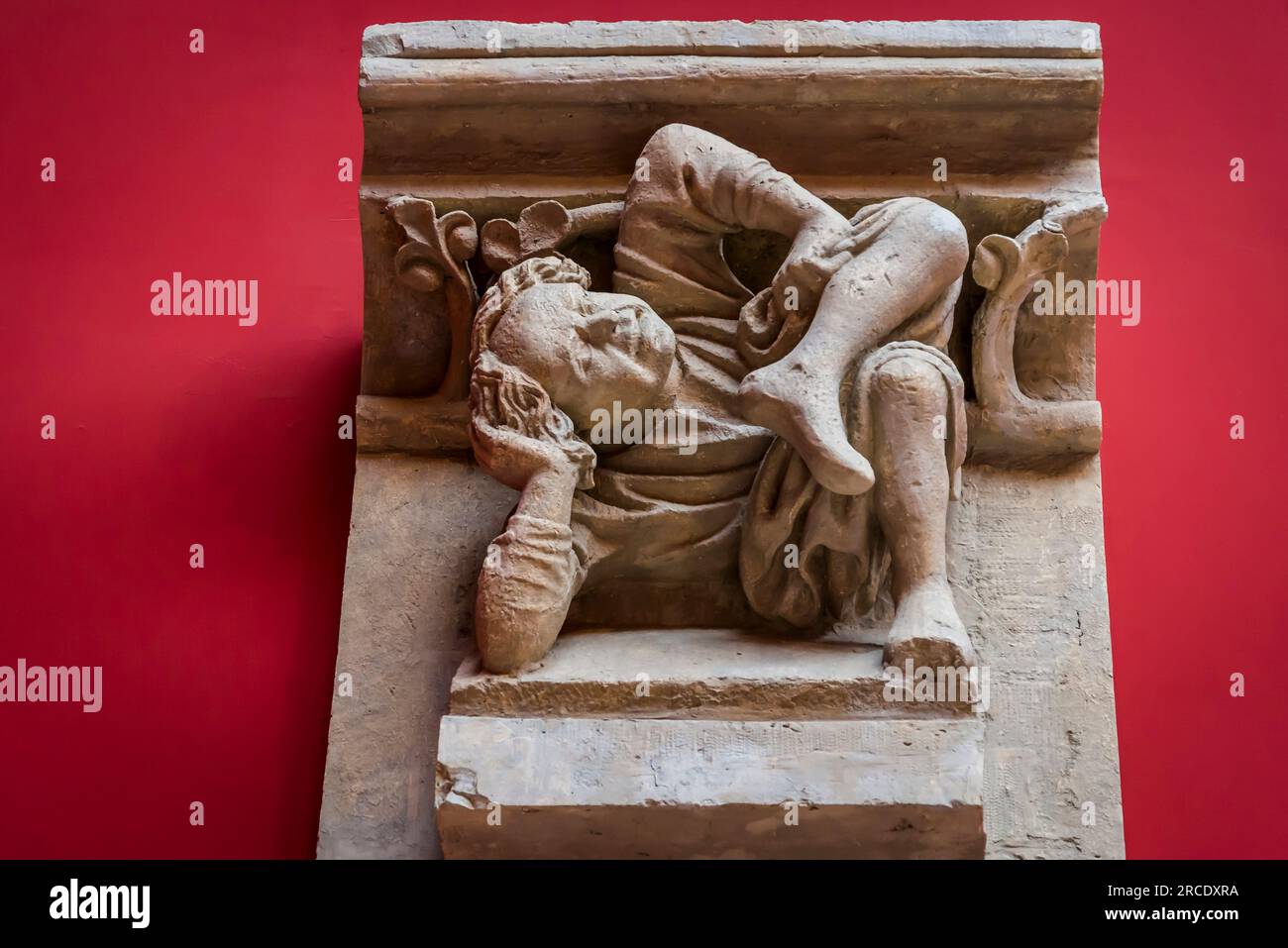 Le Capitel médiéval, la Cité de l'architecture et du patrimoine, un musée d'architecture et de sculpture monumentale loca Banque D'Images