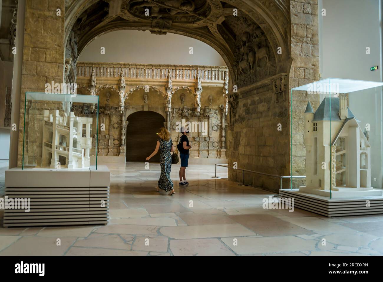 Architecture et sculpture médiévales, la Cité de l'architecture et du patrimoine, musée d'architecture et de monume Banque D'Images