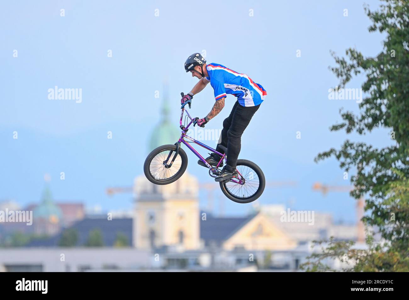 Tomas Beran (République tchèque). BMX Freestyle homme. Championnats d'Europe Munich 2022 Banque D'Images