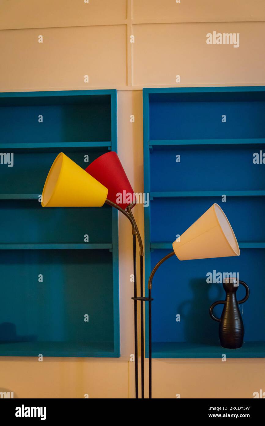 Reconstruction de l'appartement de type E2 de la Cité radieuse de Marseille par le Corbusier, , Musée de l'Architecture et du Patrimoine au Palais de CH Banque D'Images