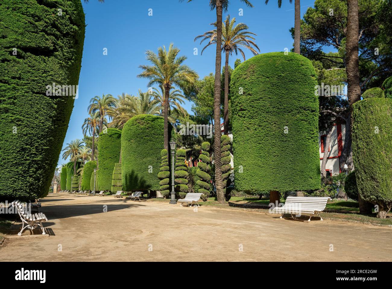 Parc génois (Parque Genoves) - Cadix, Andalousie, Espagne Banque D'Images