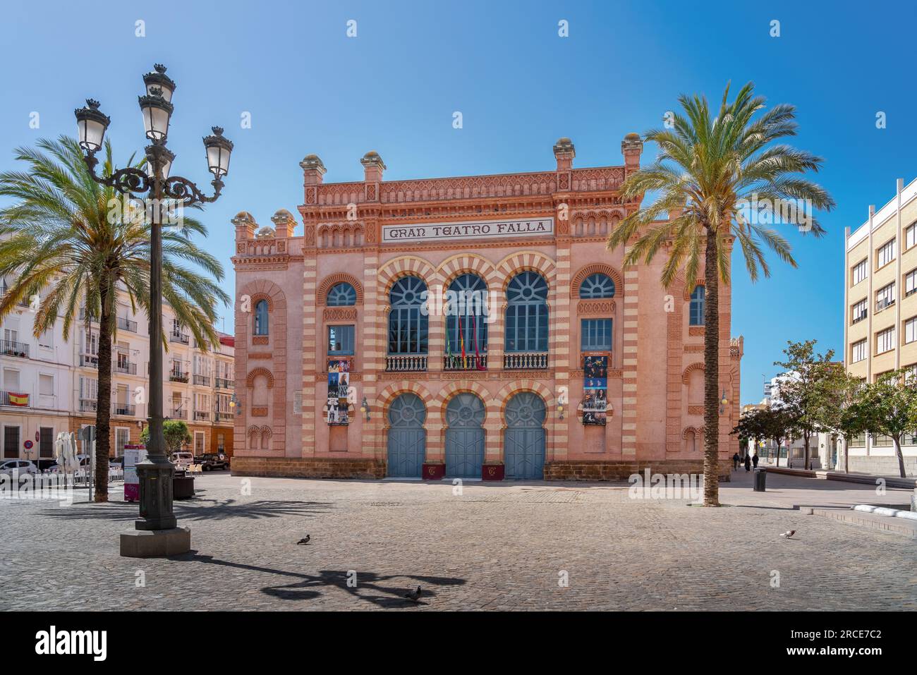 Théâtre Gran Teatro Falla - Cadix, Andalousie, Espagne Banque D'Images