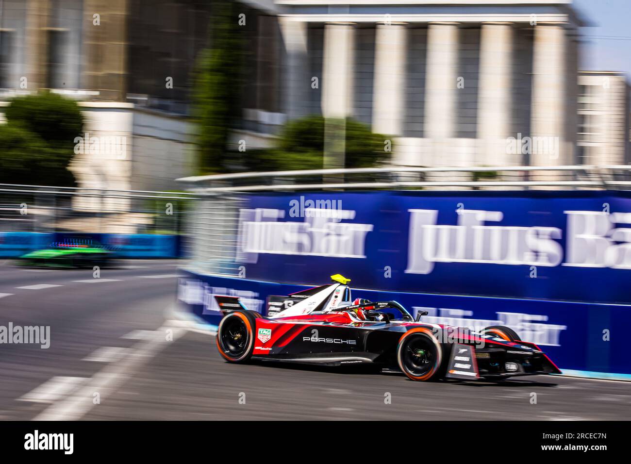 Rome, Italie. 14 juillet 2023. 13 YE Yifei (chn), TAG HAUER Porsche Formula E Team, Porsche 99X Electric, action lors de l'ePrix Hankook Rome 2023, 10e réunion du Championnat du monde ABB FIA Formula E 2022-23, sur le circuit Cittadino dell'EUR du 14 au 16 juillet 2023 à Rome, Italie - photo Bastien Roux/DPPI crédit: DPPI Media/Alamy Live News Banque D'Images